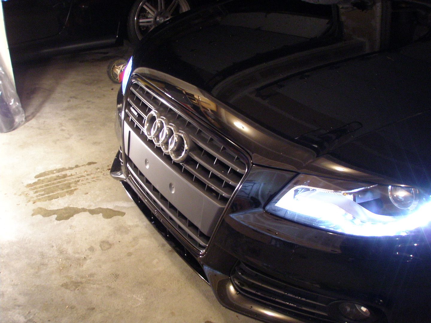 gloss black grill trim wrapped & 3m dinoc carbon fiber diffuser